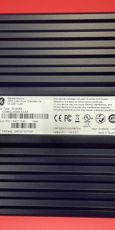 GE GLM064-AAAA 10-Port Industrial Ethernet Switch DIN-Rail Mount