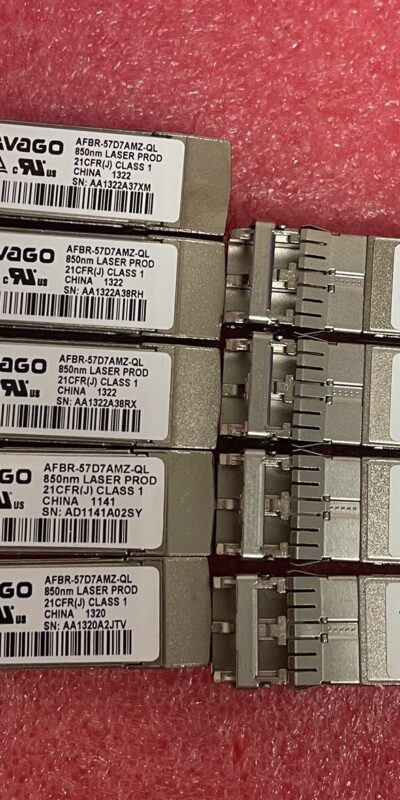 Lot 9 Avago AFBR-57D7AMZ-QL 8G SW SFP+ Fibre Channel Transceivers