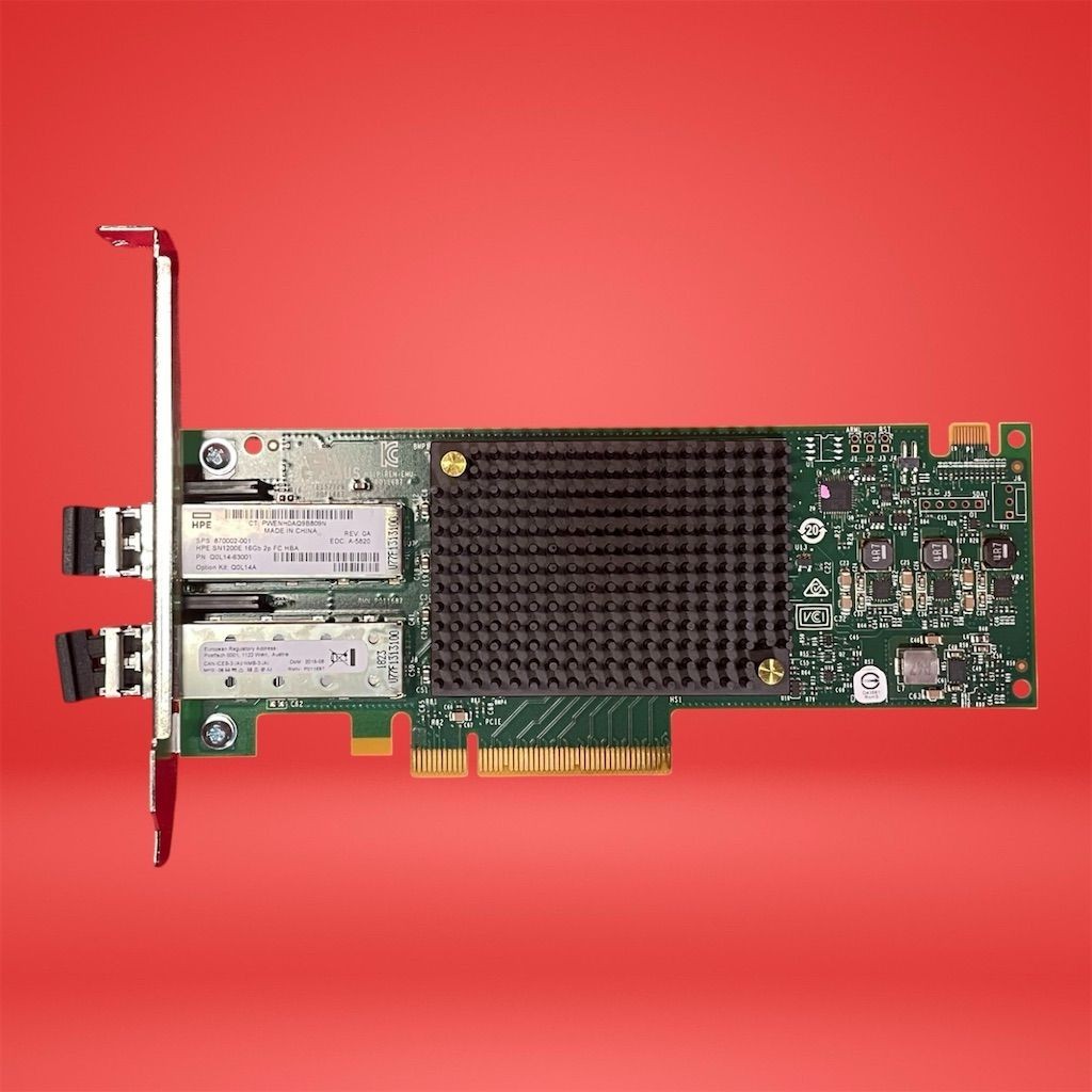 HPE Q0L14-63001 StoreFabric SN1200E 16Gb 2p FC HBA 870002-001 w/ SFP