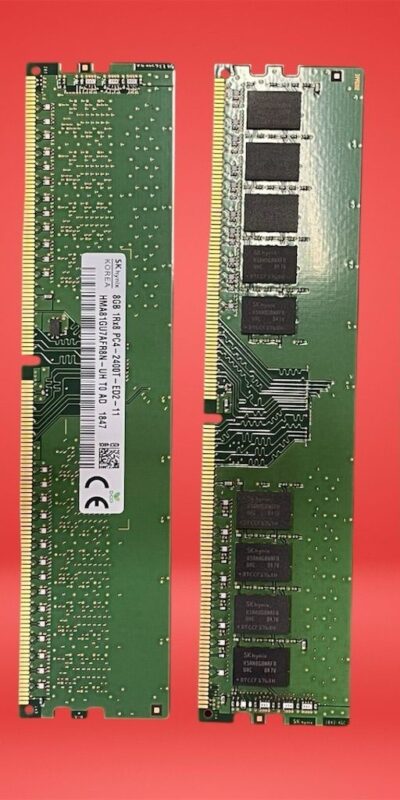 Lot of 4 Hynix 8GB DDR4 2400MHz ECC Unbuffered DIMM Memory 32GB Total