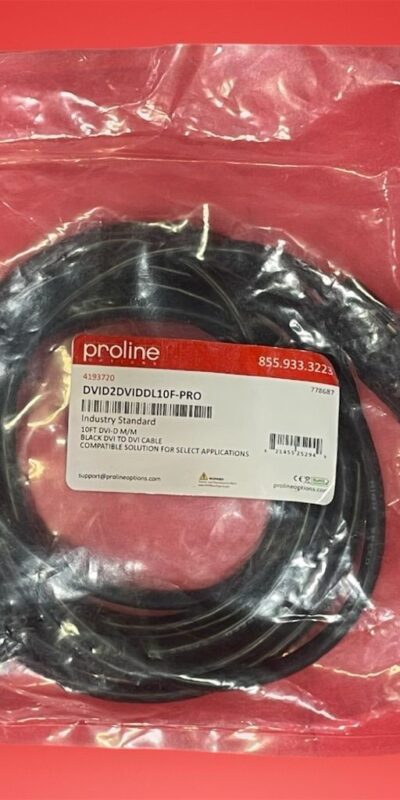 Proline 10ft DVI-D Dual Link Male-Male Cable Black High-Resolution