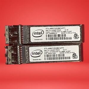 Lot of 2 Intel X520-DA2 FTLX8571D3BCVIT1 10Gigabit Multimode Transceiver