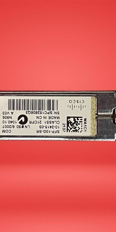 Lot 10x Cisco SFP-10G-SR 10GbE SFP+ SR Transceiver Modules 10-2415-03