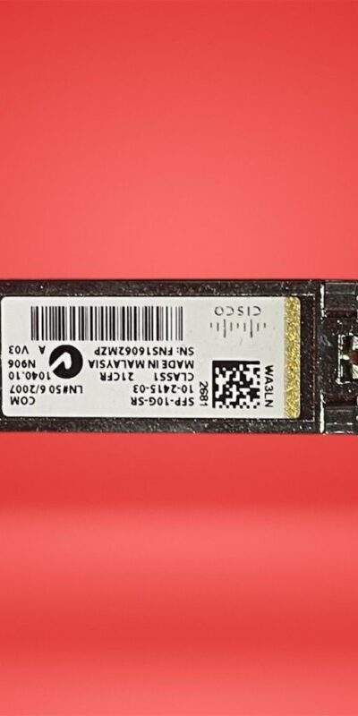 Lot of 10 Cisco SFP-10G-SR 10Gb SFP+ 10GBase-SR Transceivers 10-2415-03 Tested