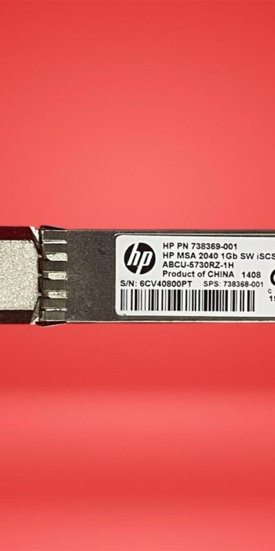 HP MSA 2040 1Gb iSCSI SFP Transceiver 738368-001 / 738369-001