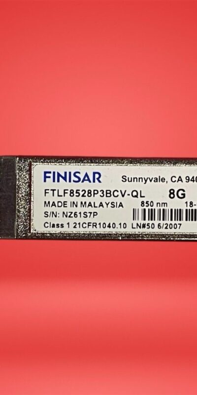 Lot 8x Finisar FTLF8528P3BNV-EM 8Gb FC SFP+ 850nm SW Transceivers Tested