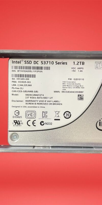 Intel SSD DC S3710 Series 1.2TB 6GB/s 2.5" SATA SSDSC2BA012T4 Solid State Drive