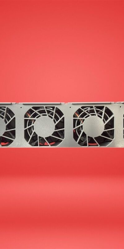 Server Fan Cage Assembly w/ 4x Hot-Swap Cooling Fans Universal 12V