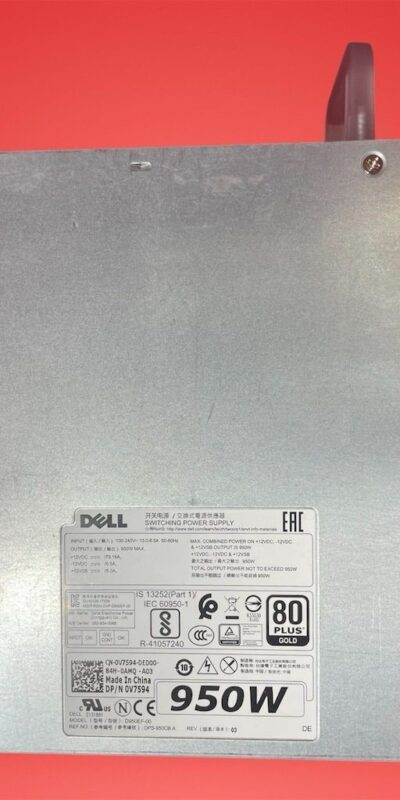 Dell 950W Power Supply for Precision 5820/7820 Workstation D950EF-00