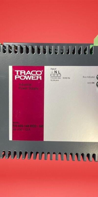 Traco TSP 600-124 48V 12A DIN-Rail Industrial Power Supply High-Eff