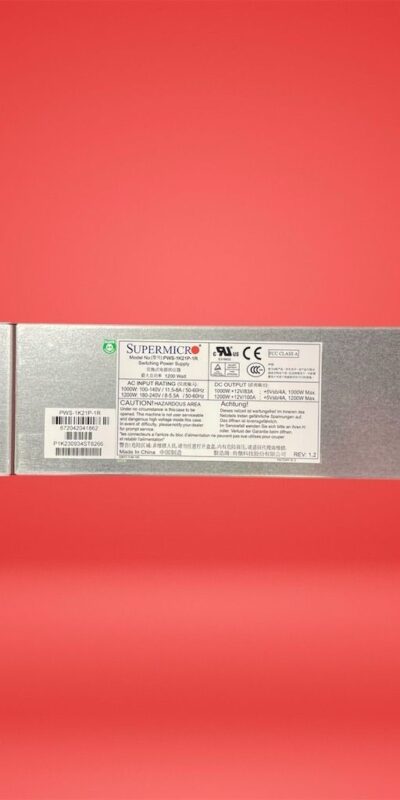 Supermicro 740W 1U Server Power Supply 80 Plus Gold High Efficiency