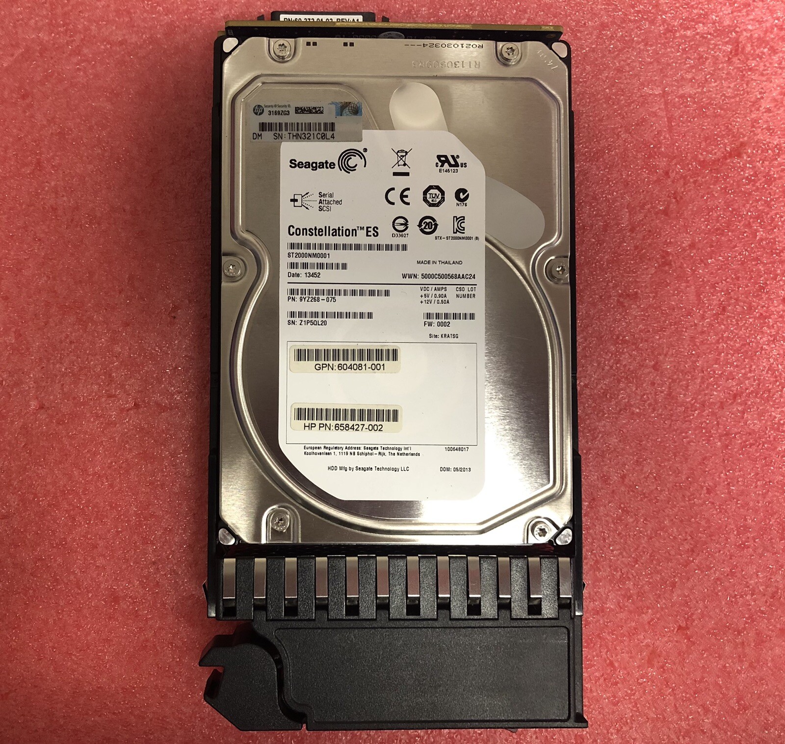 Seagate Constellation ES.2 2TB 3.5" SAS 6Gb/s 7200RPM Enterprise HDD ST2000NM000