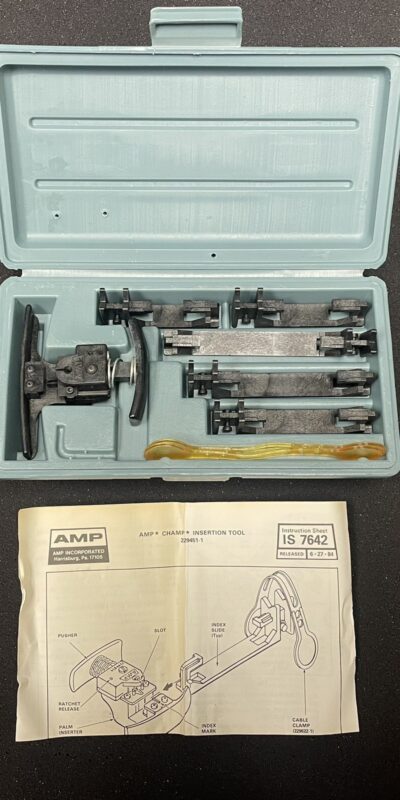 TE AMP CHAMP 229451-1 Palm Grip Insertion Tool Kit, Telecom Connectors