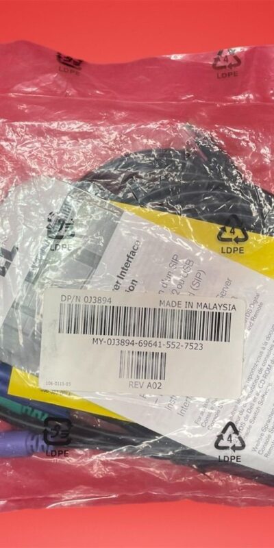 Dell KVM USB & PS/2 Server Interface Pod SIP Adapter Cable 0C8057
