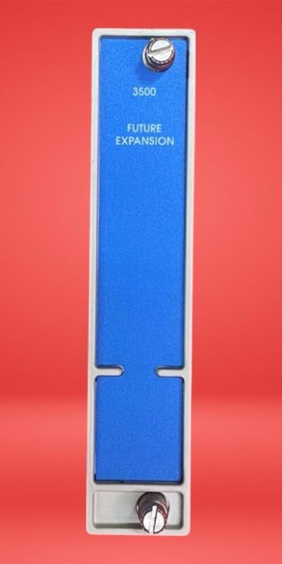 Bently Nevada 3500 Blank Filler Panel 128279-01E Future Expansion