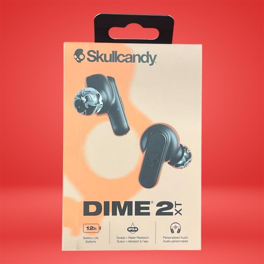 Skullcandy Dime 2 XT True Wireless Bluetooth Earbuds w/ Charging Case - Black
