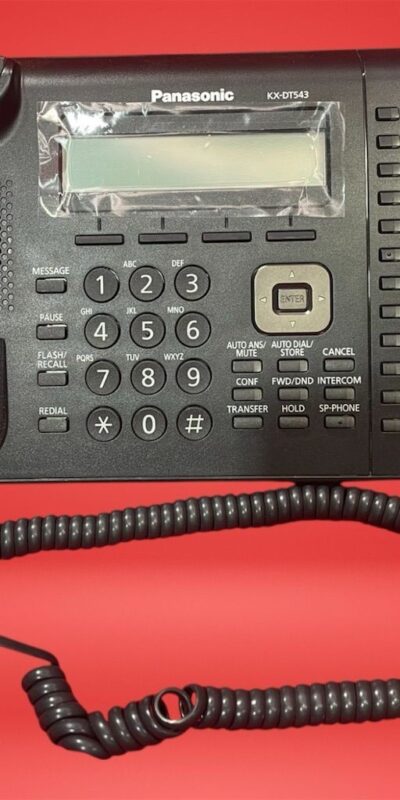 Panasonic KX-DT543 Digital 3-Line Business Speakerphone – Black