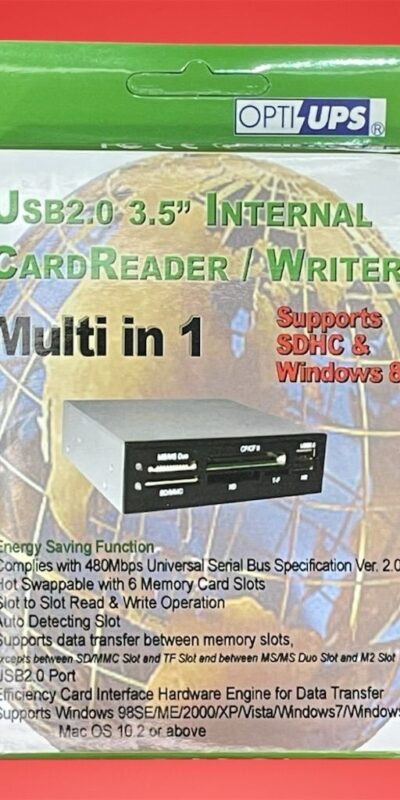 Lot 5 OptiUPS UCR116-IN-1 Internal USB 2.0 5.25'' Multi Card Reader SDHC