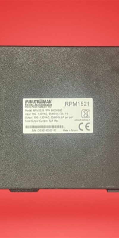 Minuteman RPM1521 Remote Power Manager PDU Inlet 120V Network Rackmount
