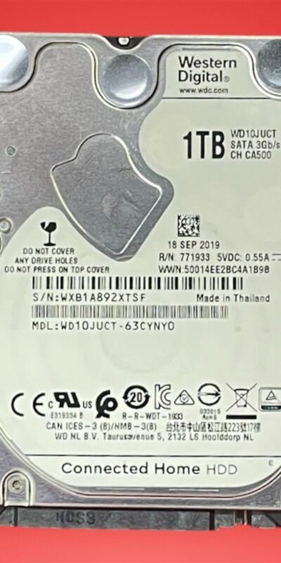 Western Digital WD10JUCT 1TB 2.5" SATA HDD 5400RPM Laptop Hard Drive