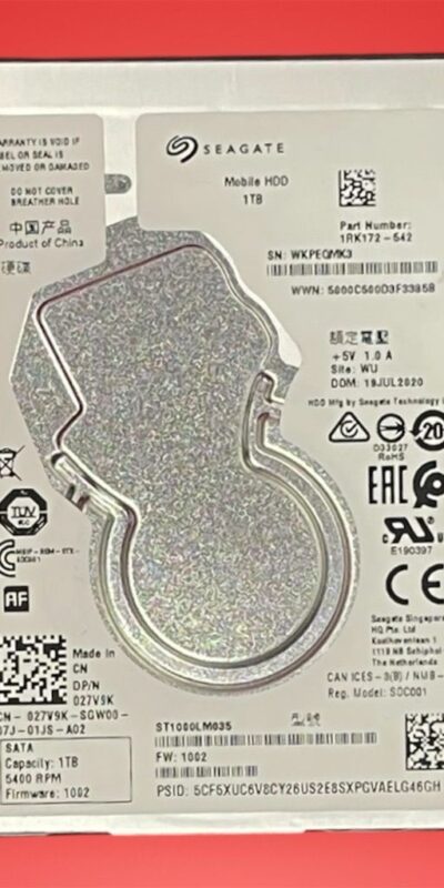 Seagate 1TB 2.5" SATA 6Gb/s Internal Laptop HDD ST1000LM035 5400RPM 128MB Cache