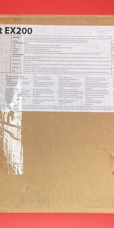 3D Systems VisiJet EX200 3D Printing Material Box