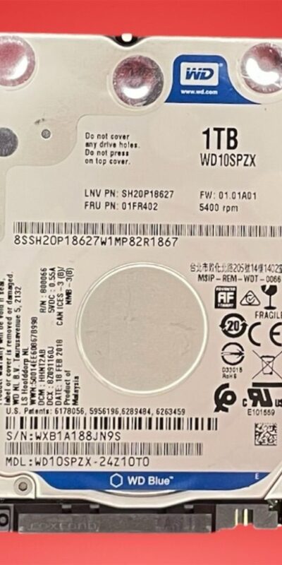 WD Blue 1TB 2.5" SATA 6Gb/s HDD 128MB Cache WD10SPZX Laptop PS4 PC Drive