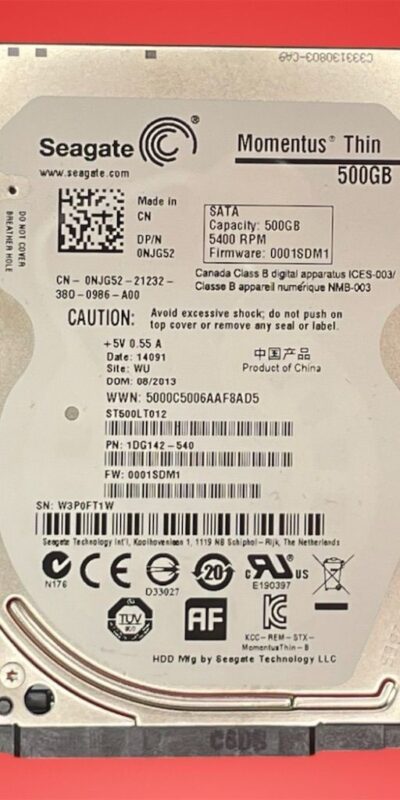 Seagate ST500LT012 500GB 2.5" SATA Laptop Hard Drive HDD 5400RPM Tested