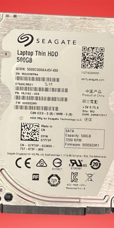 Seagate 500GB 7200RPM 2.5" SATA III HDD ST500LM021 Laptop Internal Drive