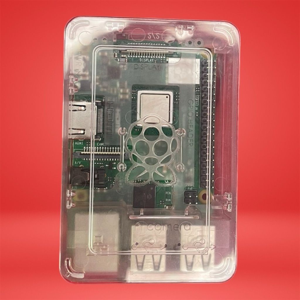 Raspberry Pi 3 B+ with Clear case