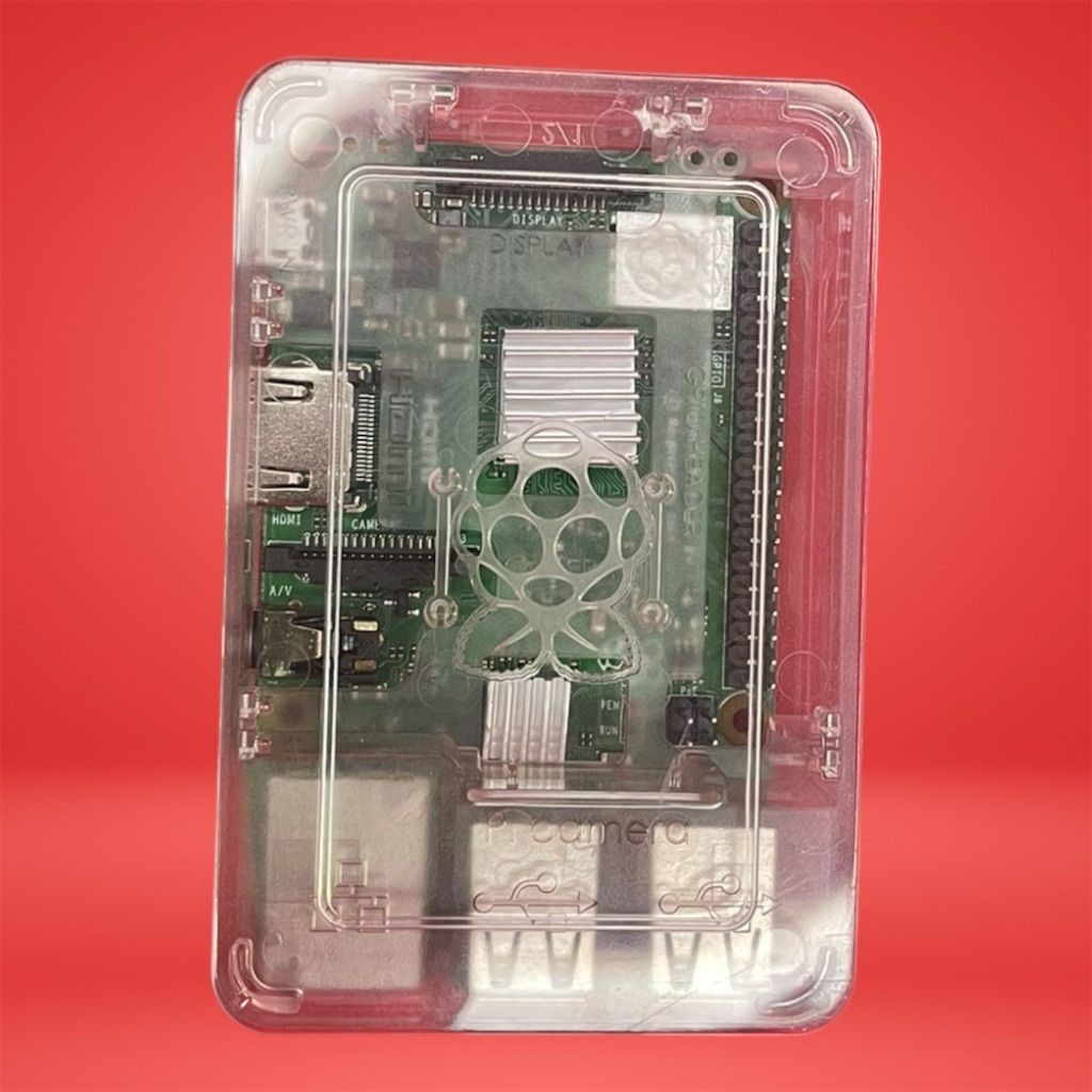 Raspberry Pi 3 Model B+ Quad-Core 1GB WiFi Bluetooth SBC + Clear Case