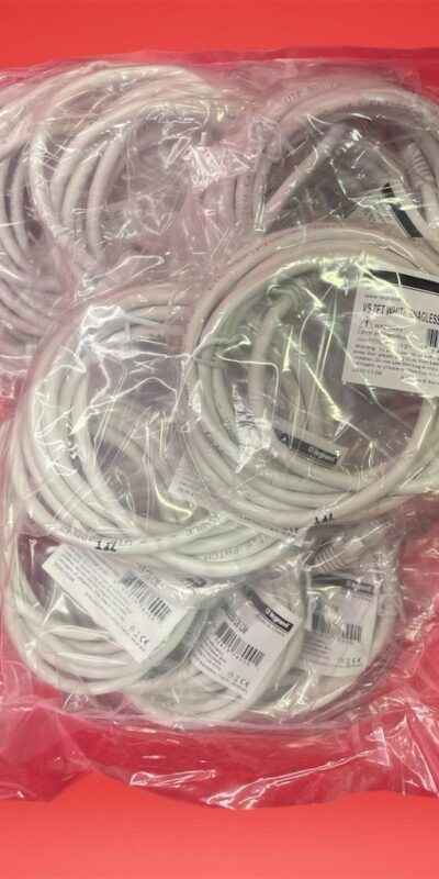 Lot of 10 Legrand 7FT White Snagless C6 CM Ethernet Cable High-Performance