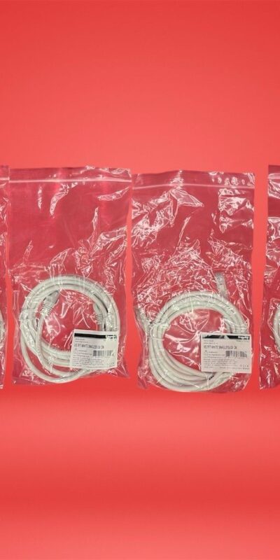Lot of 4 Legrand 7FT White Snagless Cat6 Ethernet Cable