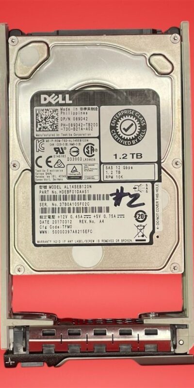 Dell 1.2TB 10K RPM 12Gb/s 2.5" SAS HDD w/ Caddy for PowerEdge R630 R730
