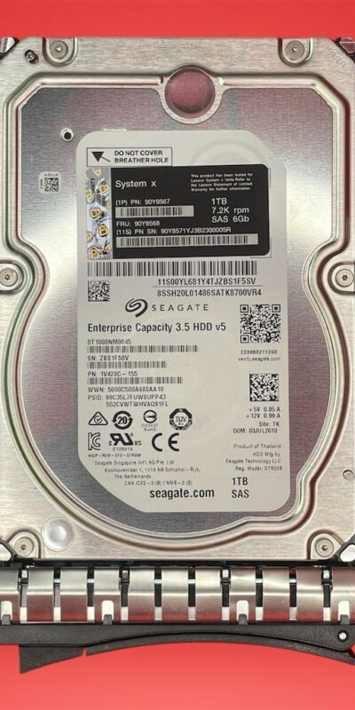 Seagate 1TB 7.2K 3.5" SAS 6Gb/s Enterprise HDD ST1000NM0001