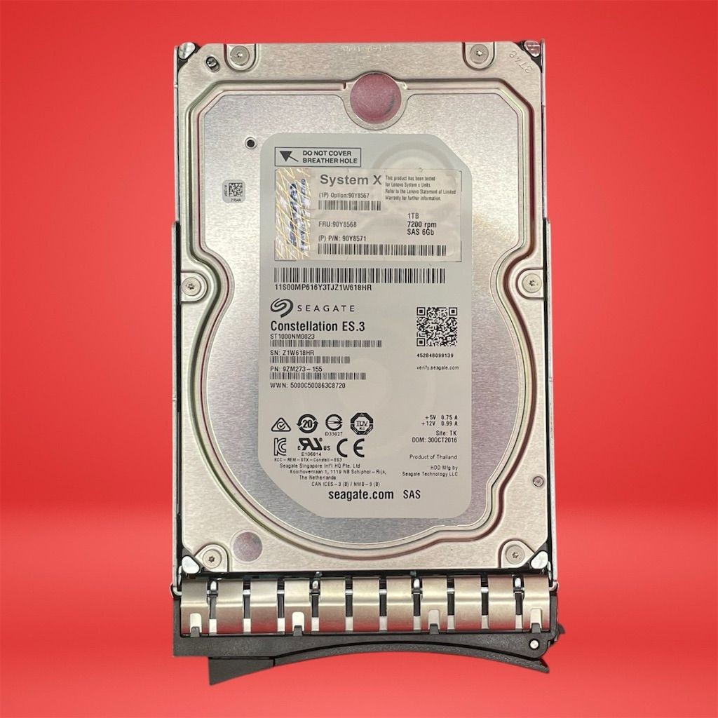 Seagate Constellation ES.3 1TB 3.5" SAS 6Gb/s 7200RPM Enterprise HDD ST1000NM003