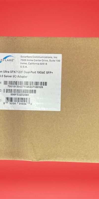Solarflare Flareon Ultra Dual-Port 10GbE SFP+ PCIe Server NIC Adapter