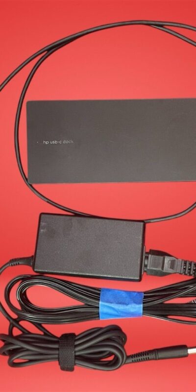 HP Elite USB-C Docking Station TPA-B01 w/ 65W AC Adapter Black 841575-001