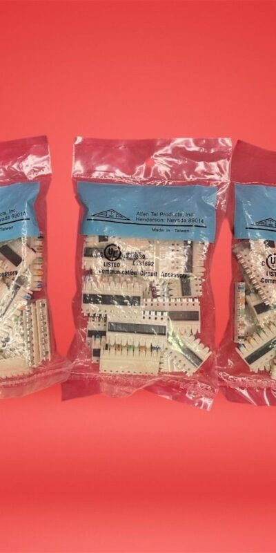 Lot 3 Allen Tel 110 Punch Down Connecting Blocks Voice Data CAT5/6 Network