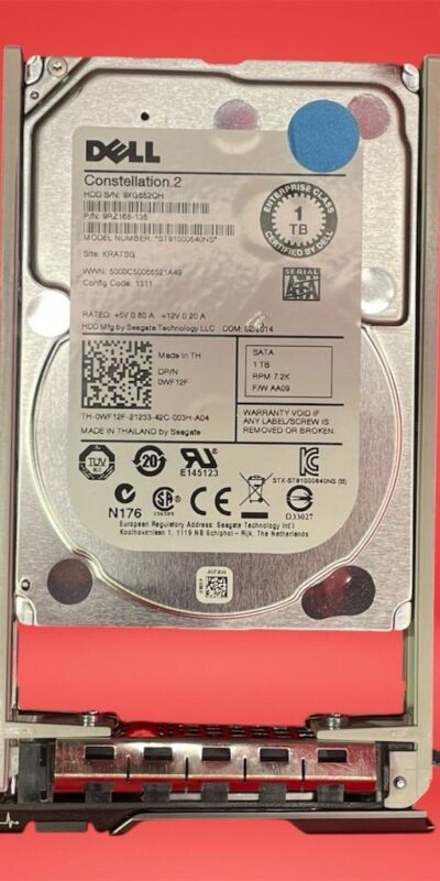 Dell 1TB 7200RPM 2.5" SATA Enterprise Hard Drive ST91000640NS WF12F