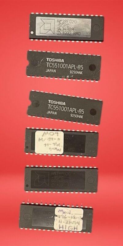 Lot 6 Toshiba 32-Pin SRAM Memory IC Chips DIP-32 Static RAM NOS