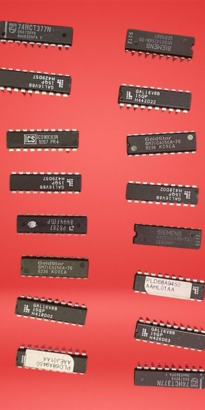 Lot of Assorted Vintage Microchips & ICs for DIY Electronics & Crafts