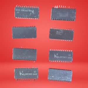 Vintage Intel IC Chips Lot of 8 • Mixed Retro Computer Collectibles