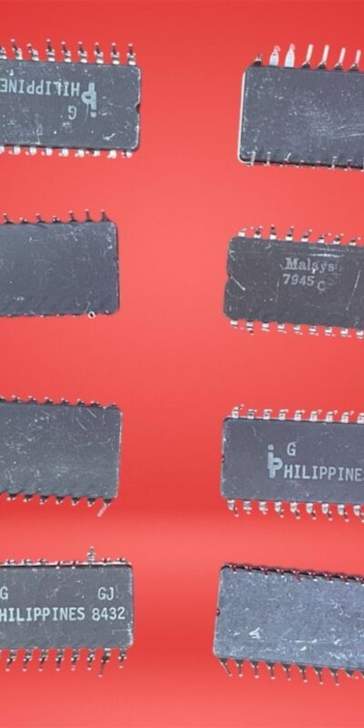 Vintage Intel IC Chips Lot of 8 • Mixed Retro Computer Collectibles