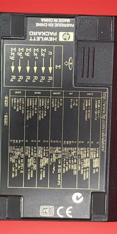 HP 12C Financial Calculator RPN Handheld LCD Tested Battery Powered