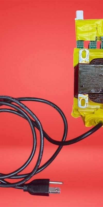 GE Industrial Power Transformer Bracket Mount w/ Power Cord Yellow