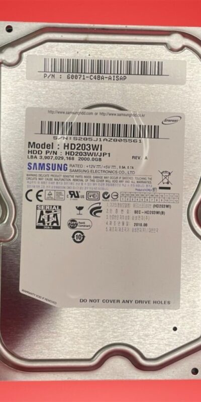 Samsung Spinpoint F3 HD203WI 2TB 3.5" SATA 7200RPM HDD – Tested