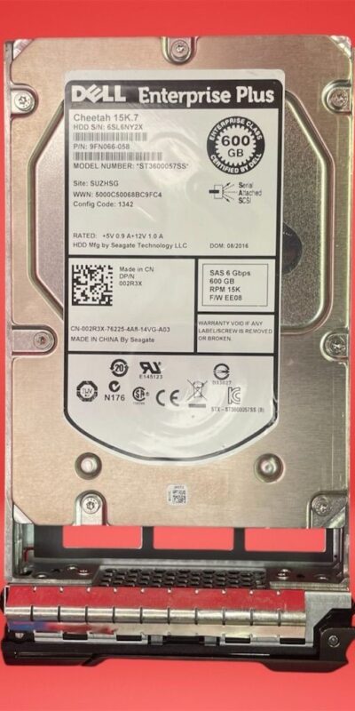 Dell 600GB 15K 3.5in SAS Enterprise Plus HDD 6Gb/s Server Drive