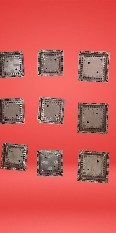 Lot 14x PLCC 14-Pin IC Sockets Square-Pin Through-Hole DIP