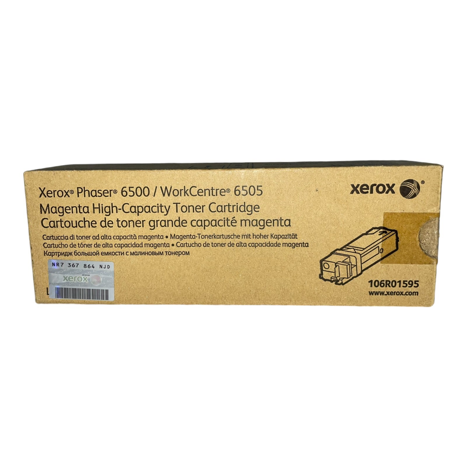 Genuine Xerox 106R01595 Magenta Toner for Phaser 6500 & WorkCentre 6505 NEW